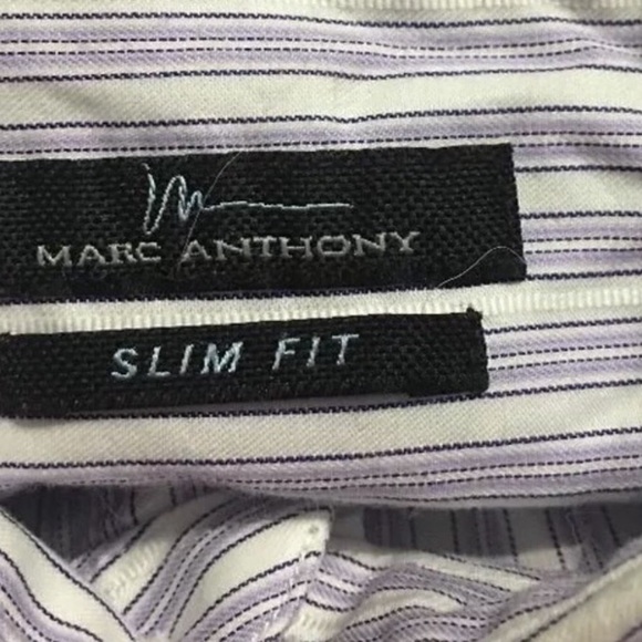 5/$20 Marc Anthony Purple Slim Fit Button Down - Picture 4 of 4